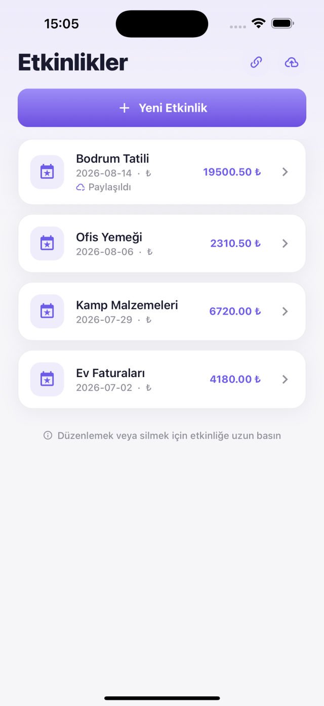 Hesapçı — Etkinlikler